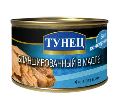 Тунец бланшированный в масле